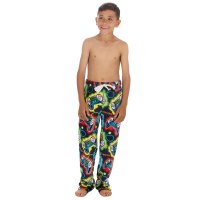 15C656: Boys Super Soft Printed Fleece Lounge Pant- Gamer (9-13 Years)